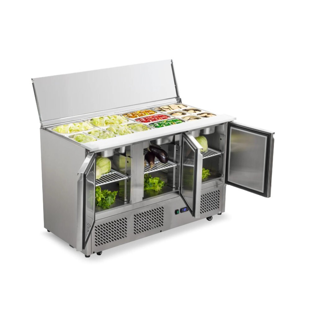 Mesa Ensaladera Refrigerada de 3 ptas SLD-3SD