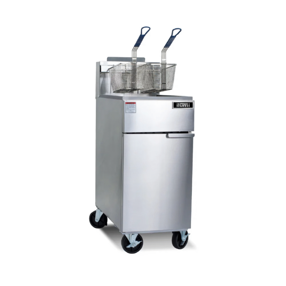 Freidora Industrial a Gas GF-1200 de 4 quemadores