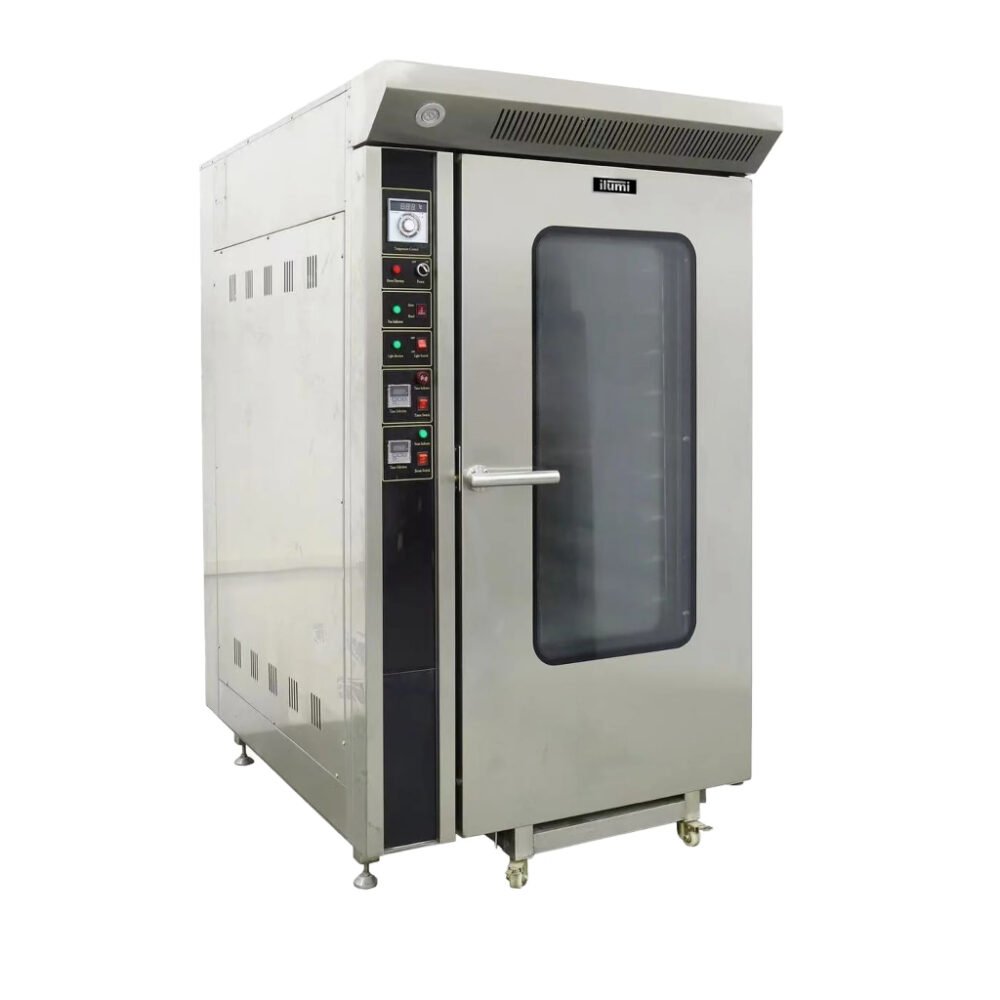 Horno Convector a Gas de 12 Bandejas con Carro Bandejero