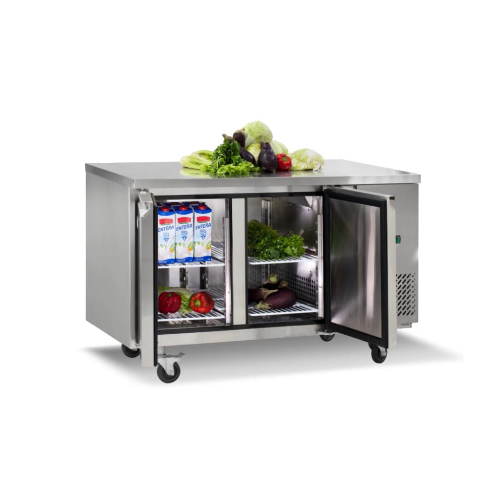 Mesa Refrigerada de 280 Lts con 2 ptas sólidas MG-2SD